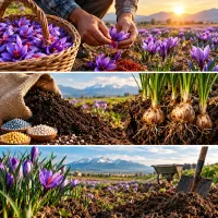 کود ارگانیک مخصوص زعفران افزایش گلدهی تا ۳۰٪