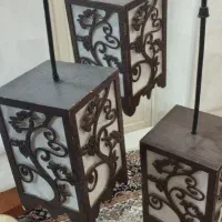 لوستر چوبی سه تایی