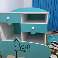 کمد وتخت خواب نوجوان همراه با میز|تخت و سرویس خواب|املش, |دیوار