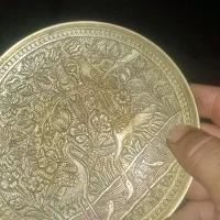 ۲عددبشقاب دیوارکوب جنس برنج