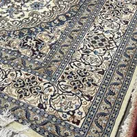 فرش دستباف (بساک)جفت ۹ متری ۴۰ رج گل ابریشم|فرش|مشکین‌دشت, |دیوار