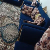 سرویس مبلمان ۷ نفره ب همراه ۳ میز عسلی نو