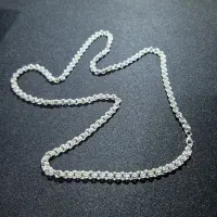 زنجیر نقره نو گردنبند با وزن 43 گرم عیار 925