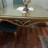 میزناهارخوری شش نفره چوبی|میز و صندلی غذاخوری|جلفا, |دیوار