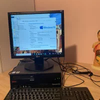 کامپیوتر thinkcentre با مانیتور LED LG هارد ۱ ترا