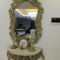 آیینه شمعدان کنسول طرح برنز