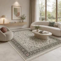 فرش فرشینه طرح اسلیمی مدرن ابعاد دلخواه