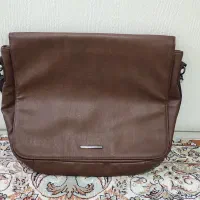 کیف دانشجویی لبتابی برزنتی و چرم|کیف، کفش، کمربند|مشکیندشت, |دیوار