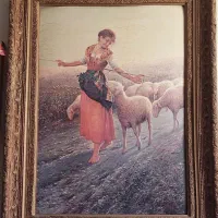 تابلو رنگ وروغن با قابهای منبت عتیقه