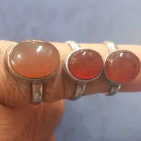 ۳عدد انگشتر عقیق قدیمی