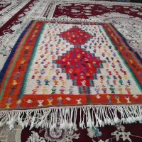 یک عدد گلیم دست بافت بانخ گوسفندی درابعاد۱×۱/۵|گلیم، جاجیم، گبه|هرسین, |دیوار