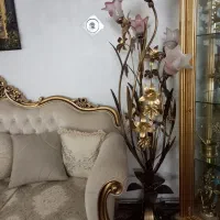 آباژور پنچ شاخه سالم دادم طلایی  رنگ کردند نبودن ج