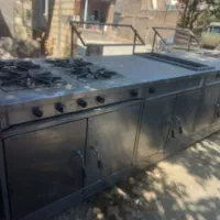 اجاق گازصنعتی دم کن برنج گریل دار استیل