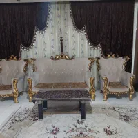 مبل ۷ نفره با چوب گردو