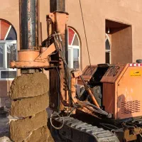 دستگاه حفر چاه فاضلاب .چاه ارت.پایه فنداسیون|خدمات پیشه و مهارت|فردوس (خراسان), |دیوار