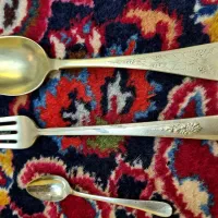 قاشق چنگال کفگیر ملاقه قدیمی آنتیک|کلکسیون اشیاء عتیقه|تهران, ایرانشهر|دیوار