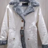 پالتو سفید رنگ دخترونه