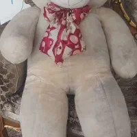 عروسک خرسی بزرگ وگلدان
