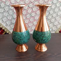 ست گلدان و شیرینی خوری فیروزه کوبی