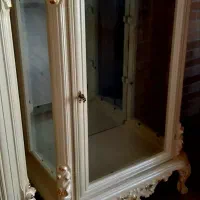 ویترین چوب راش نو ورق طلا