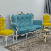 مبلمان ۹نفره|مبلمان خانگی و میز عسلی|تاکستان, |دیوار