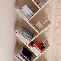 کتابخانه|کتابخانه، شلف، قفسه‌های دیواری|نسیم‌شهر, |دیوار