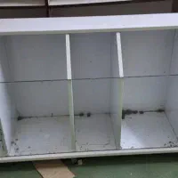 قفسه چوبی ، ویترین|کتابخانه، شلف، قفسه‌های دیواری|مبارکه, |دیوار