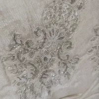 رو تختی عروس سفید کار دست