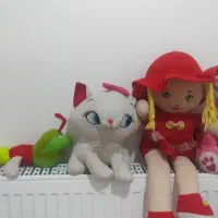 عروسک ها تمیز سالم قابل شستشو همش باهم 100