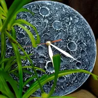 تابلو ماه و ساعت|تابلو، نقاشی، عکس|سلماس, |دیوار