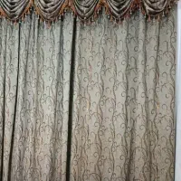 پرده سلطنتی بسیار خوشرنگ وزیبا