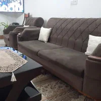 مبلمان ومیزعسلی|مبلمان خانگی و میز عسلی|ابریشم, |دیوار