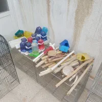 قفس پرنده.لانه برزیلی. عروس .جا دونی|لوازم جانبی حیوانات|اسلامشهر, شهرک انبیا|دیوار