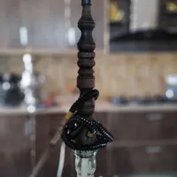 قلیان دوسیب آلبالو تنه چوبی سالم و آب بند