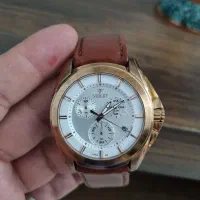 ساعت ویولت مردانه کرنوگراف ژاپنی بند چرمی