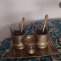 سماور آتیشی برنجی ( سرویس کامل)|کلکسیون اشیاء عتیقه|اصفهان, خواجو|دیوار