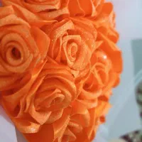 دسته گل نارنجی|گل مصنوعی|میانه, |دیوار