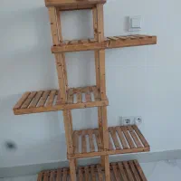 طبقه چوبی گلدان