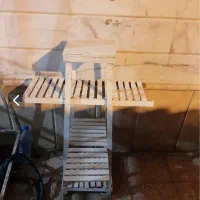 پایه گل چوبی