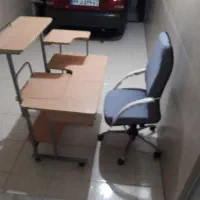 میز کامپیوتر وصندلی گردون