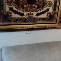 تابلو فرش دستباف تمام ابریشم تبریز ۶۲رج|تابلو فرش|تهران, فردوس|دیوار
