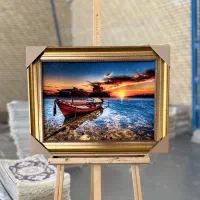 تابلو طرح منظره و آیات ارسال رایگان|تابلو فرش|شیراز, بازار|دیوار