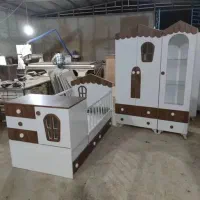 کمدوتختخواب نوزادونوجوان|تخت و سرویس خواب|اهواز, پادادشهر|دیوار