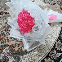 دسته گل روبانی|گل مصنوعی|مراغه, |دیوار