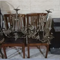یک جفت لوستر برنزی|لوستر و چراغ آویز|تهران, نارمک جنوبی|دیوار