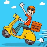 پیک موتوری و کارگر ساده