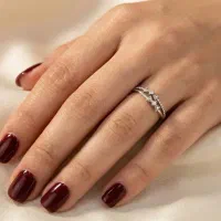 انگشتر نقره ظریف مینیمال دخترانه|جواهرات|اصفهان, چرخاب|دیوار