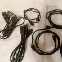 انواع کابل های HTMI و کابل برق پاور کامپیوتر|قطعات و لوازم جانبی رایانه|رشت, لاکان|دیوار