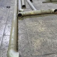 لوله گالوانیزه ۳ اینچ و خرک استیل
