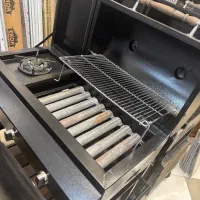 کباب پز گازی مشکی کوره ای با درب و گریل پایه کامل|اجاق گاز و لوازم برقی پخت‌وپز|مشهد, گوهرشاد|دیوار